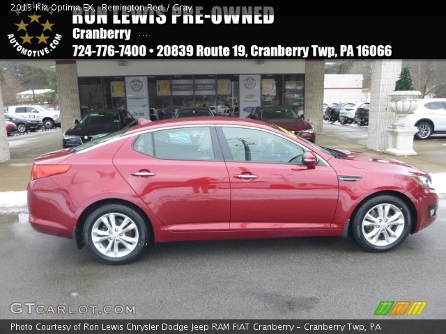 2013 Kia Optima EX in Remington Red