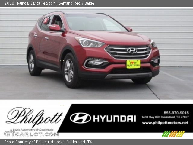 2018 Hyundai Santa Fe Sport  in Serrano Red