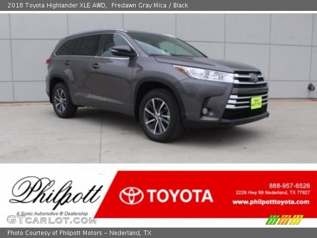 2018 Toyota Highlander XLE AWD in Predawn Gray Mica