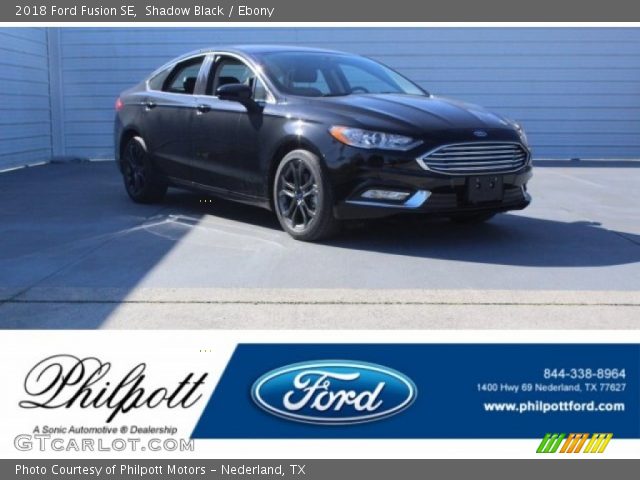 2018 Ford Fusion SE in Shadow Black