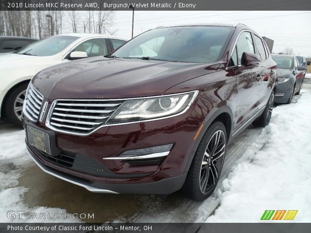2018 Lincoln MKC Reserve AWD in Burgundy Velvet Metallic