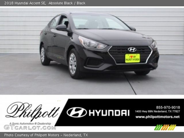 2018 Hyundai Accent SE in Absolute Black