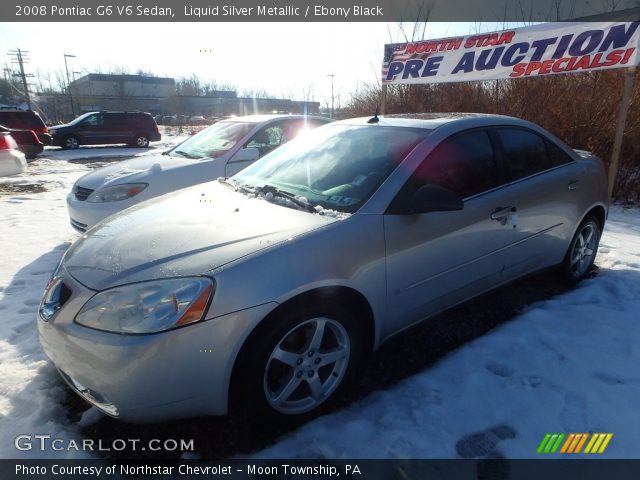 2008 Pontiac G6 V6 Sedan in Liquid Silver Metallic