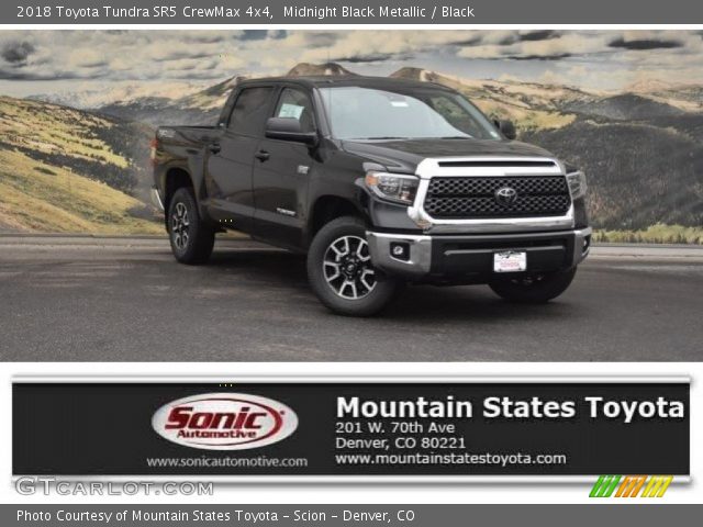 2018 Toyota Tundra SR5 CrewMax 4x4 in Midnight Black Metallic