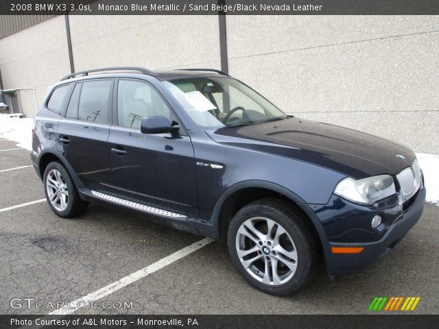 2008 BMW X3 3.0si in Monaco Blue Metallic
