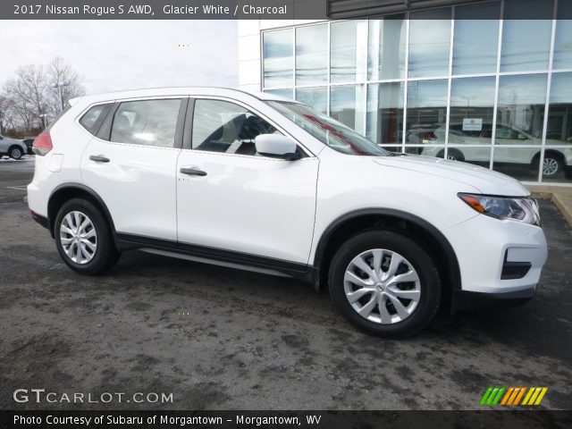 2017 Nissan Rogue S AWD in Glacier White