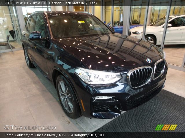 2018 BMW X3 xDrive30i in Carbon Black Metallic
