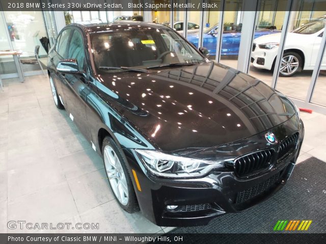 2018 BMW 3 Series 330i xDrive Sedan in Black Sapphire Metallic