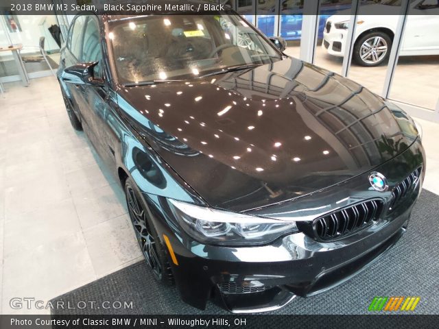 2018 BMW M3 Sedan in Black Sapphire Metallic