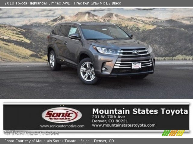 2018 Toyota Highlander Limited AWD in Predawn Gray Mica