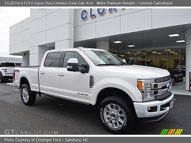 2018 Ford F250 Super Duty Limited Crew Cab 4x4 in White Platinum Metallic