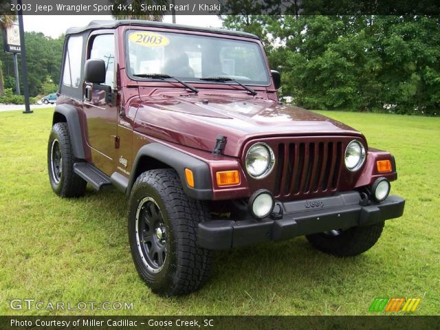 2003 Jeep Wrangler Sport 4x4 in Sienna Pearl