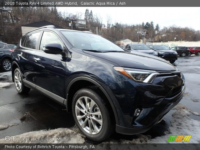2018 Toyota RAV4 Limited AWD Hybrid in Galactic Aqua Mica