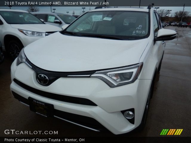 2018 Toyota RAV4 Limited AWD in Blizzard White Pearl