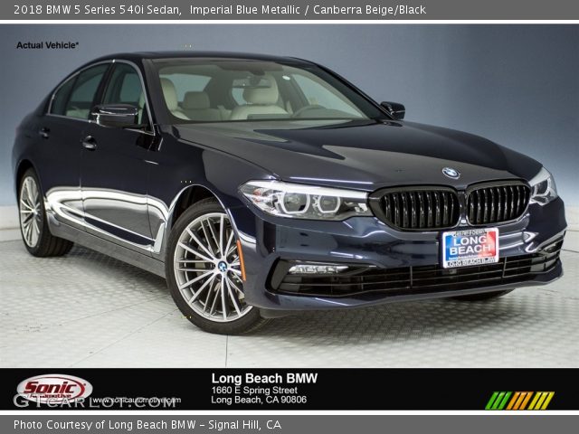 2018 BMW 5 Series 540i Sedan in Imperial Blue Metallic