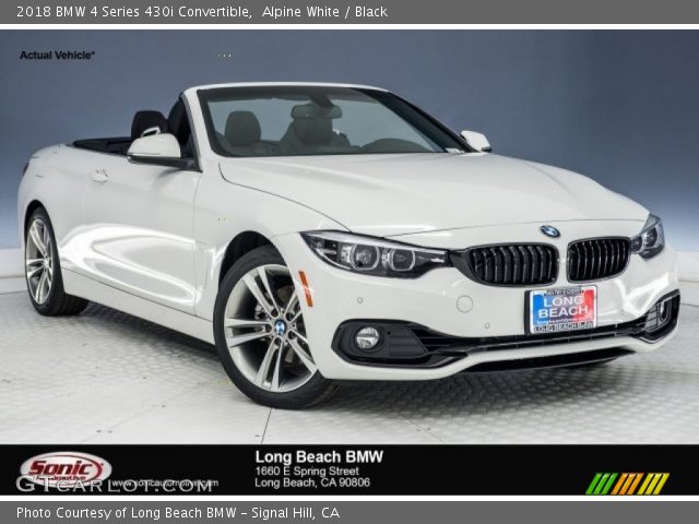 2018 BMW 4 Series 430i Convertible in Alpine White