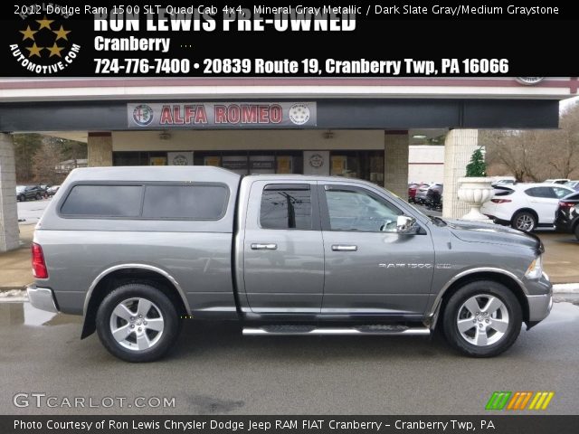 2012 Dodge Ram 1500 SLT Quad Cab 4x4 in Mineral Gray Metallic