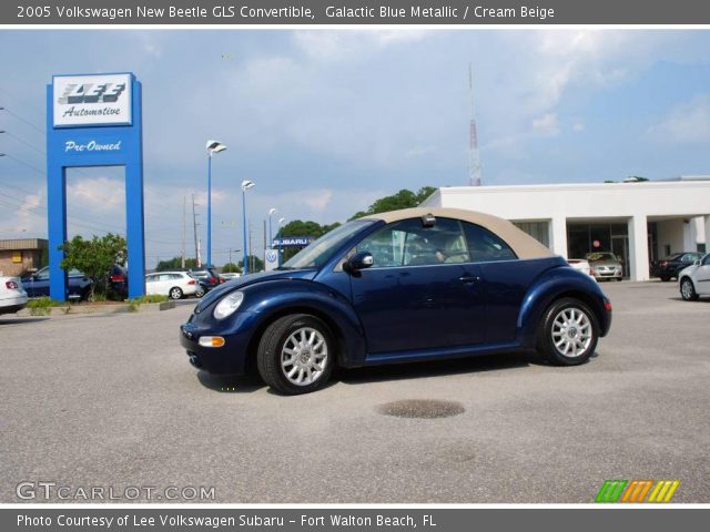2005 Volkswagen New Beetle GLS Convertible in Galactic Blue Metallic