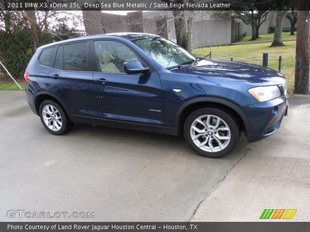 2011 BMW X3 xDrive 35i in Deep Sea Blue Metallic
