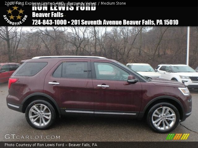 2018 Ford Explorer Limited 4WD in Burgundy Velvet