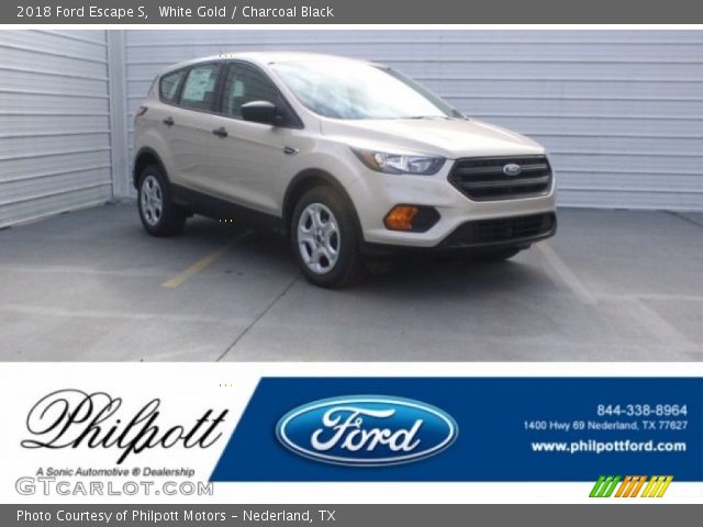 2018 Ford Escape S in White Gold