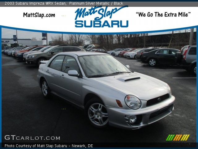 2003 Subaru Impreza WRX Sedan in Platinum Silver Metallic