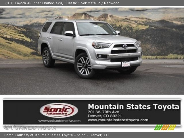 2018 Toyota 4Runner Limited 4x4 in Classic Silver Metallic