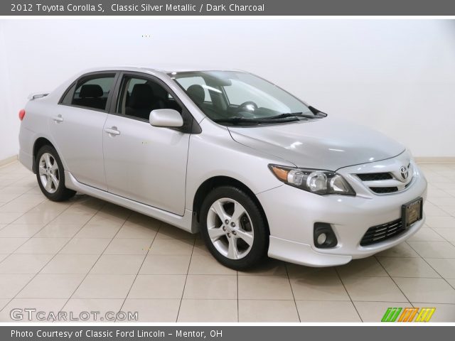2012 Toyota Corolla S in Classic Silver Metallic