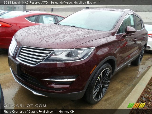 2018 Lincoln MKC Reserve AWD in Burgundy Velvet Metallic