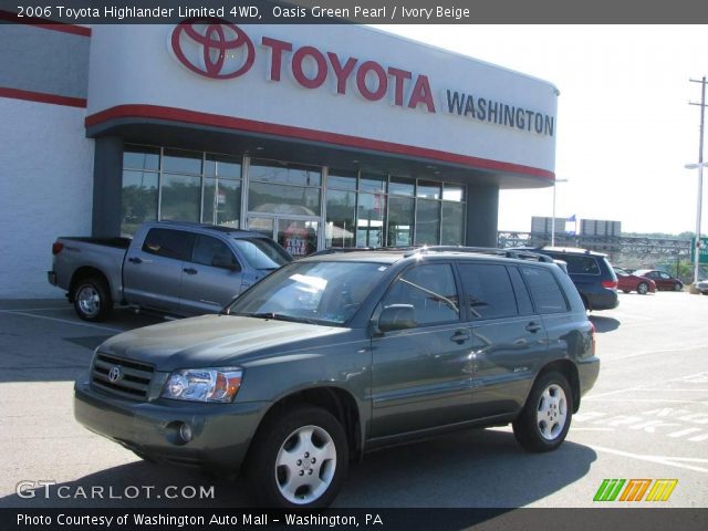 2006 Toyota Highlander Limited 4WD in Oasis Green Pearl