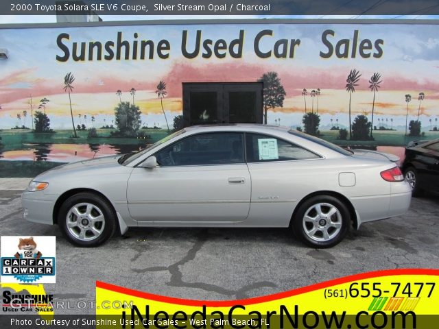 2000 Toyota Solara SLE V6 Coupe in Silver Stream Opal