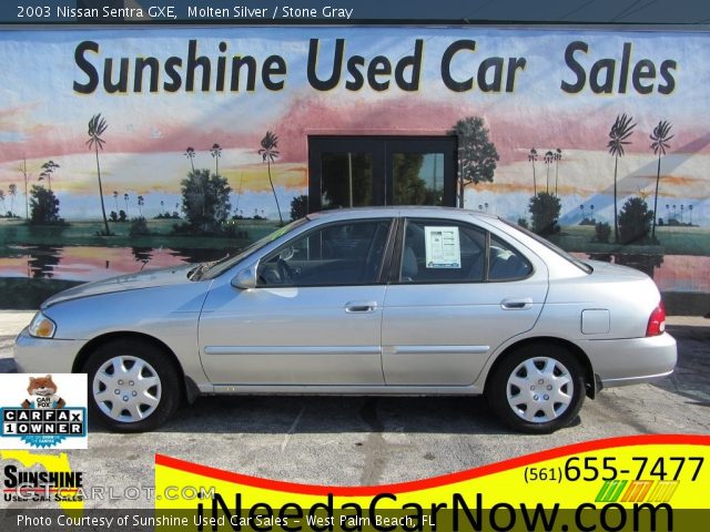 2003 Nissan Sentra GXE in Molten Silver