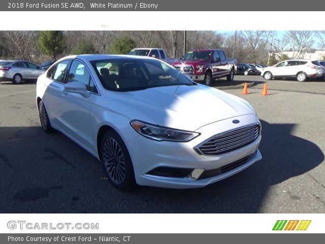 2018 Ford Fusion SE AWD in White Platinum