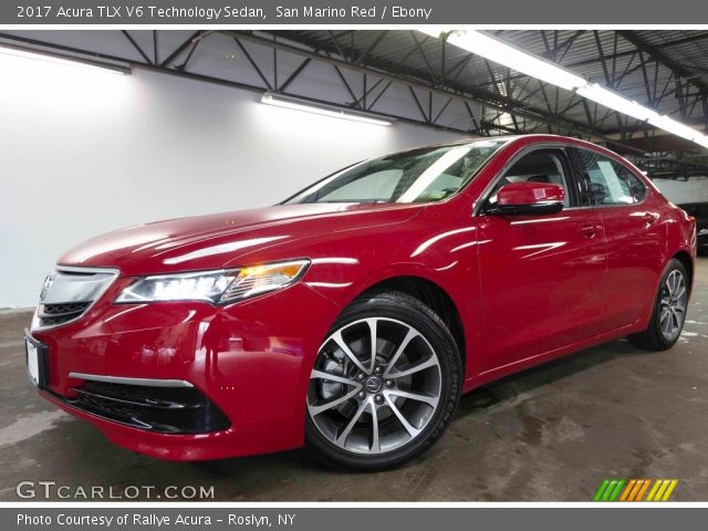 2017 Acura TLX V6 Technology Sedan in San Marino Red