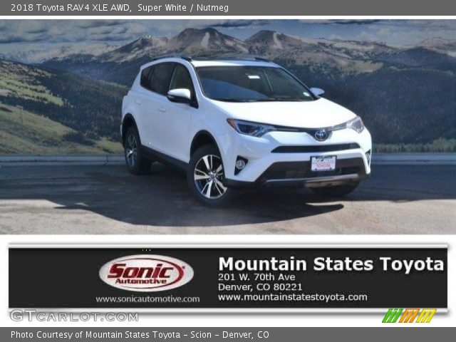 2018 Toyota RAV4 XLE AWD in Super White