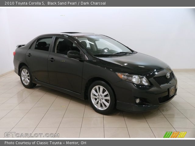 2010 Toyota Corolla S in Black Sand Pearl