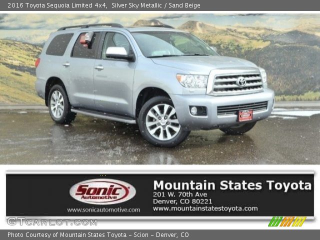 2016 Toyota Sequoia Limited 4x4 in Silver Sky Metallic