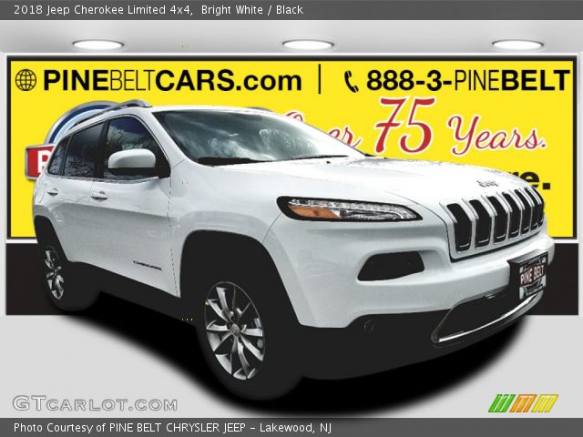 2018 Jeep Cherokee Limited 4x4 in Bright White