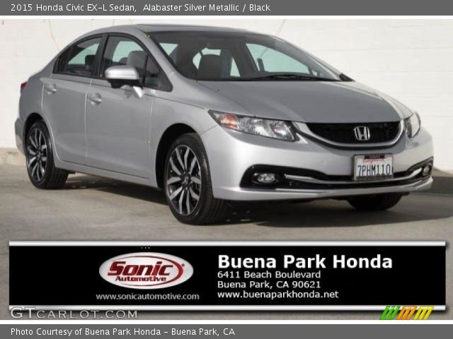 2015 Honda Civic EX-L Sedan in Alabaster Silver Metallic