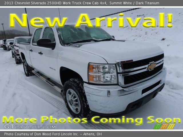 2013 Chevrolet Silverado 2500HD Work Truck Crew Cab 4x4 in Summit White