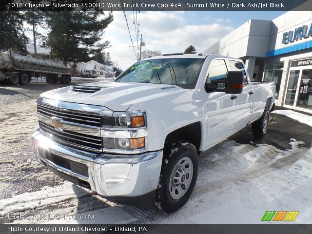 2018 Chevrolet Silverado 3500HD Work Truck Crew Cab 4x4 in Summit White