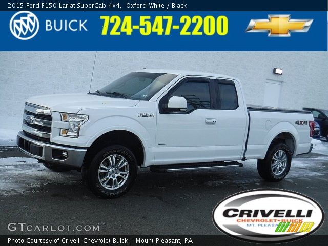 2015 Ford F150 Lariat SuperCab 4x4 in Oxford White