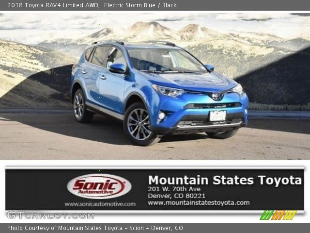 2018 Toyota RAV4 Limited AWD in Electric Storm Blue