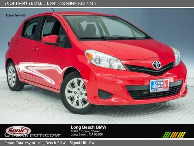 2014 Toyota Yaris LE 5 Door in Absolutely Red