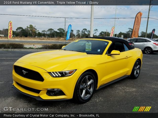 2016 Ford Mustang V6 Convertible in Triple Yellow Tricoat