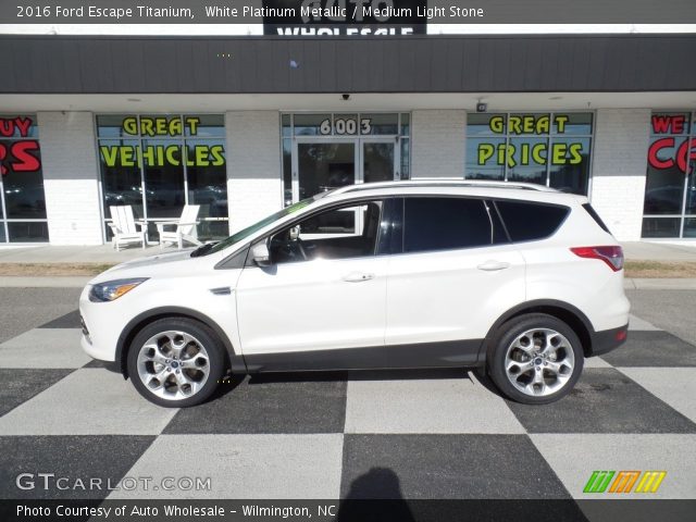 2016 Ford Escape Titanium in White Platinum Metallic