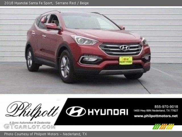 2018 Hyundai Santa Fe Sport  in Serrano Red