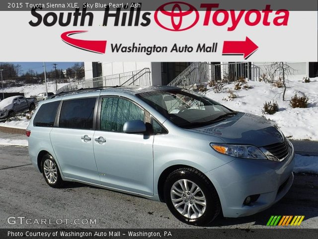 2015 Toyota Sienna XLE in Sky Blue Pearl