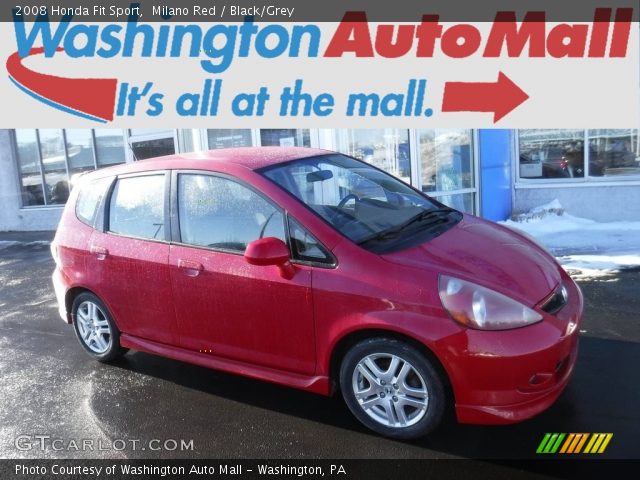2008 Honda Fit Sport in Milano Red