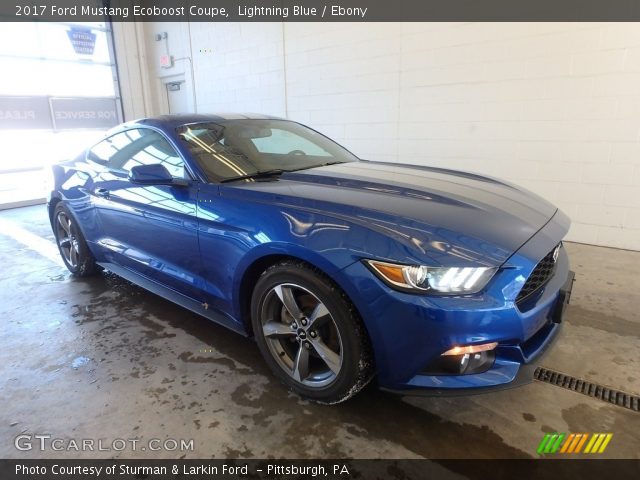 2017 Ford Mustang Ecoboost Coupe in Lightning Blue